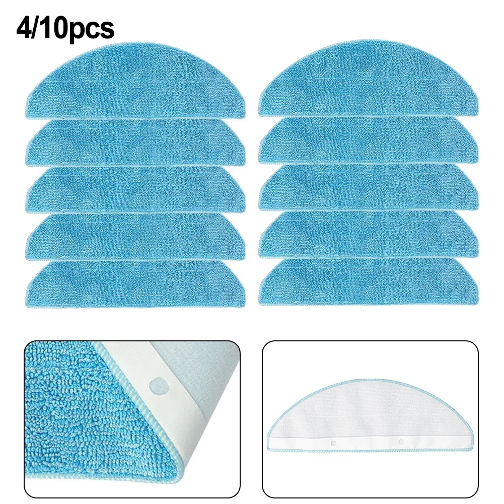 4/10 Pcs Mop Cloths For Conga 7490 Immortal / 8290 Immortal Vacuum Cleaner Spare Replacement Parts Accessories Mop Cloth