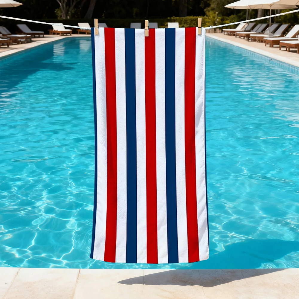 Toalla de playa a rayas Kawaii, toallas de baño para el cuerpo, sauna, viajes, spa, accesorios de baño, playa, camping, picnic