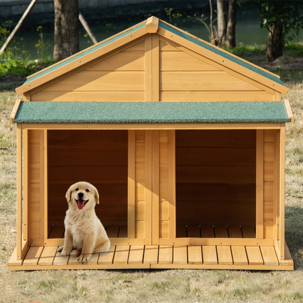 Large Insulated Dog House Outdoor Dog Kennel Insulated Large Xl Outdoor Dog House With Divider