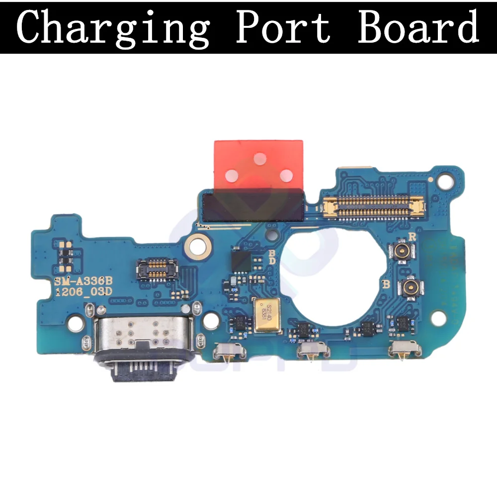 Top Ear Loud Speaker SIM Card Charging Port Board For Samsung A33 5G Fingerprint Sensor Signal Off On Motherboard Flex Cable