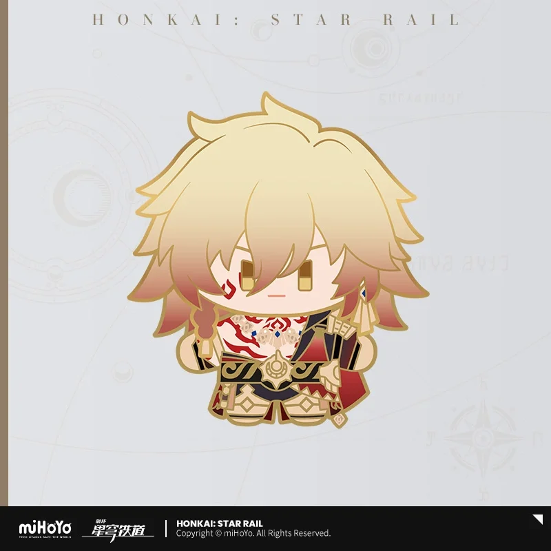 Sunsyea Honkai Star Rail officiële merchandise miHoYo originele Q-versie metalen badge Aventurine Acheron Dr. Verhouding Mydei Kafka