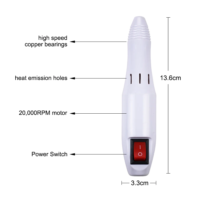 NAILCO Nail Polishing Machine For Manicure Milling Cutter Drill Bit Gel Cuticle Remover Pedicure Nail Drill Electric Apparatus