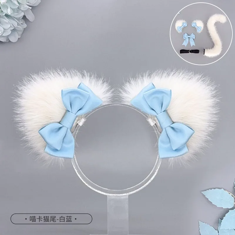 애니메이션 고양이 귀 머리핀 코스프레 로리타 카와이 새끼 고양이 머리 장식 귀여운 만화 동물 모자를 쓰고 있죠 할로윈 파티 의상 액세서리
