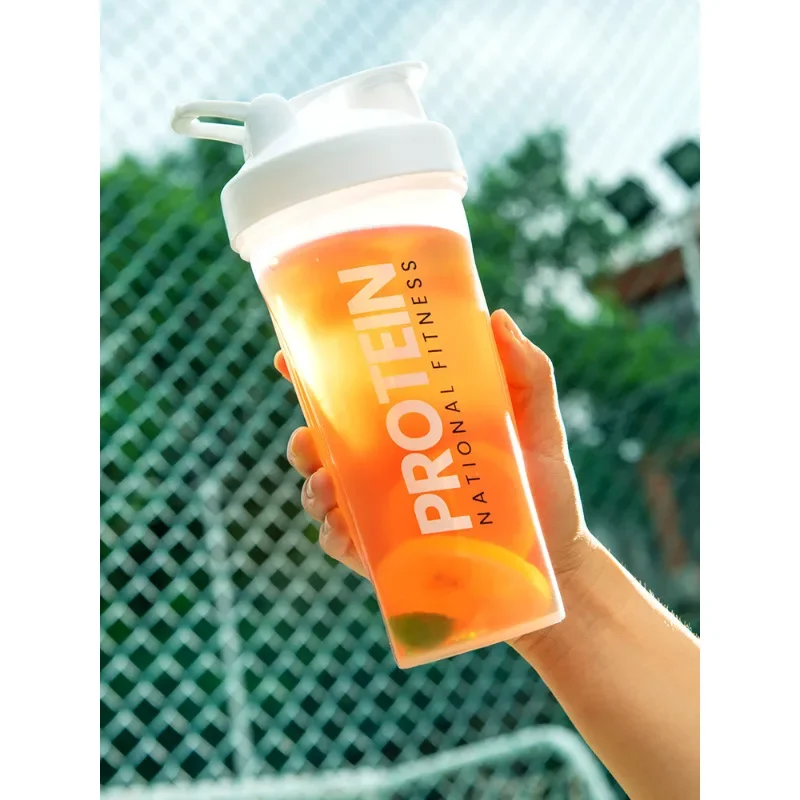 Shaker Bottles Portable Protein Powder Leak Proof Water Bottle for Gym Mixing Bottle Plastic Outdoor Portable Drink Cup