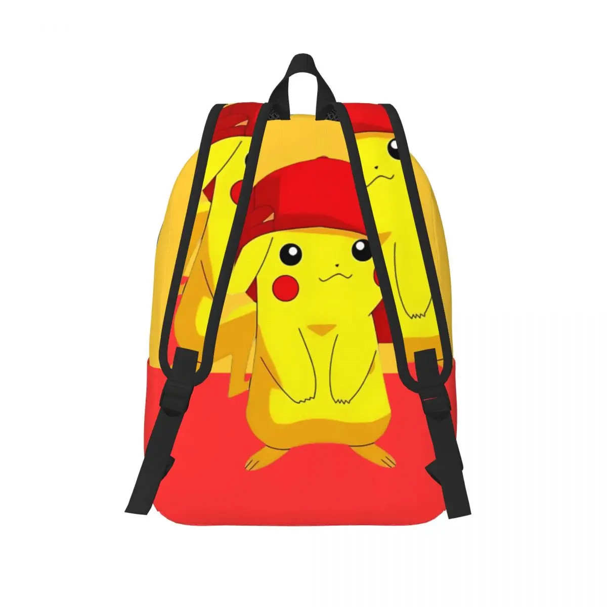 Light Pokemon Copia De Panda Sticker Schoolbag Picnic Zipper Closure Pocket Monster Pikachu Student Backpack Back To School Gift