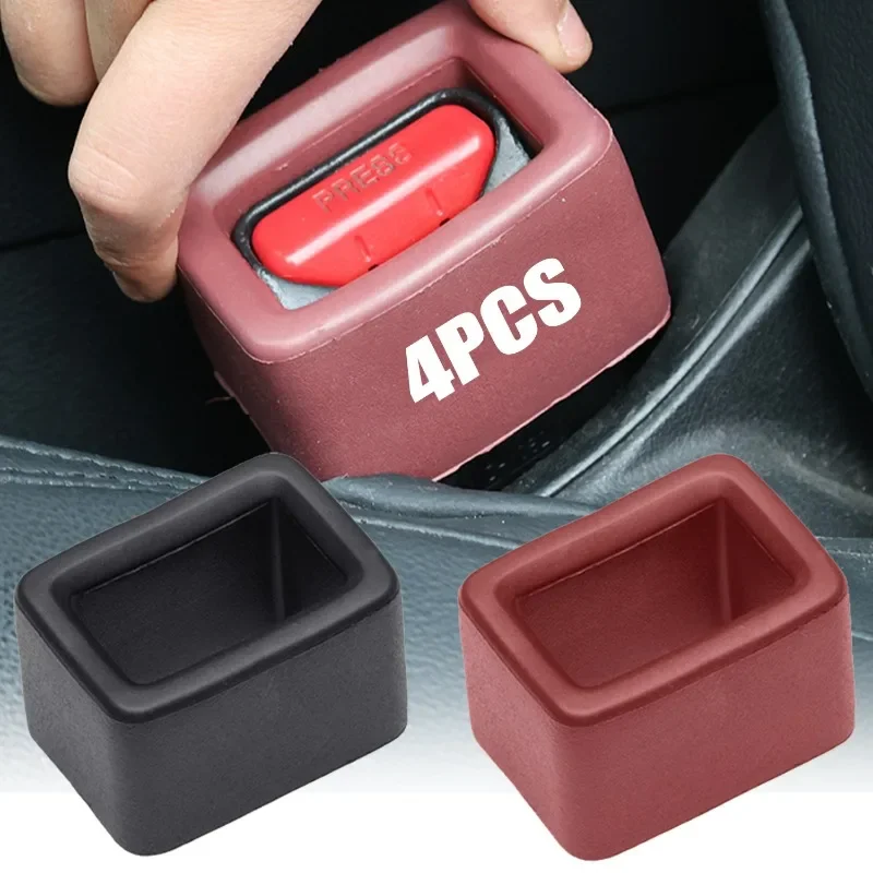 

Car Seat Belt Buckle Cover Universal Car Safety Belt Anchor Socket EVA Anti-collision Protection Cover Car Interior Modification