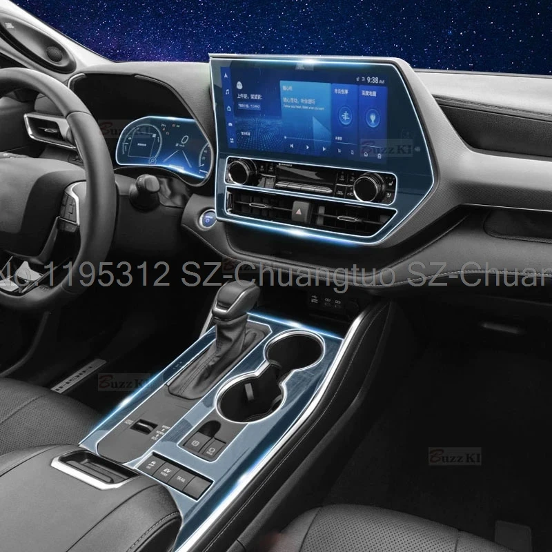 

Защитная пленка из ТПУ для Toyota Highlander Crown Kluger 2021-2024, автомобильный GPS-навигатор, пленка против царапин, аксессуары