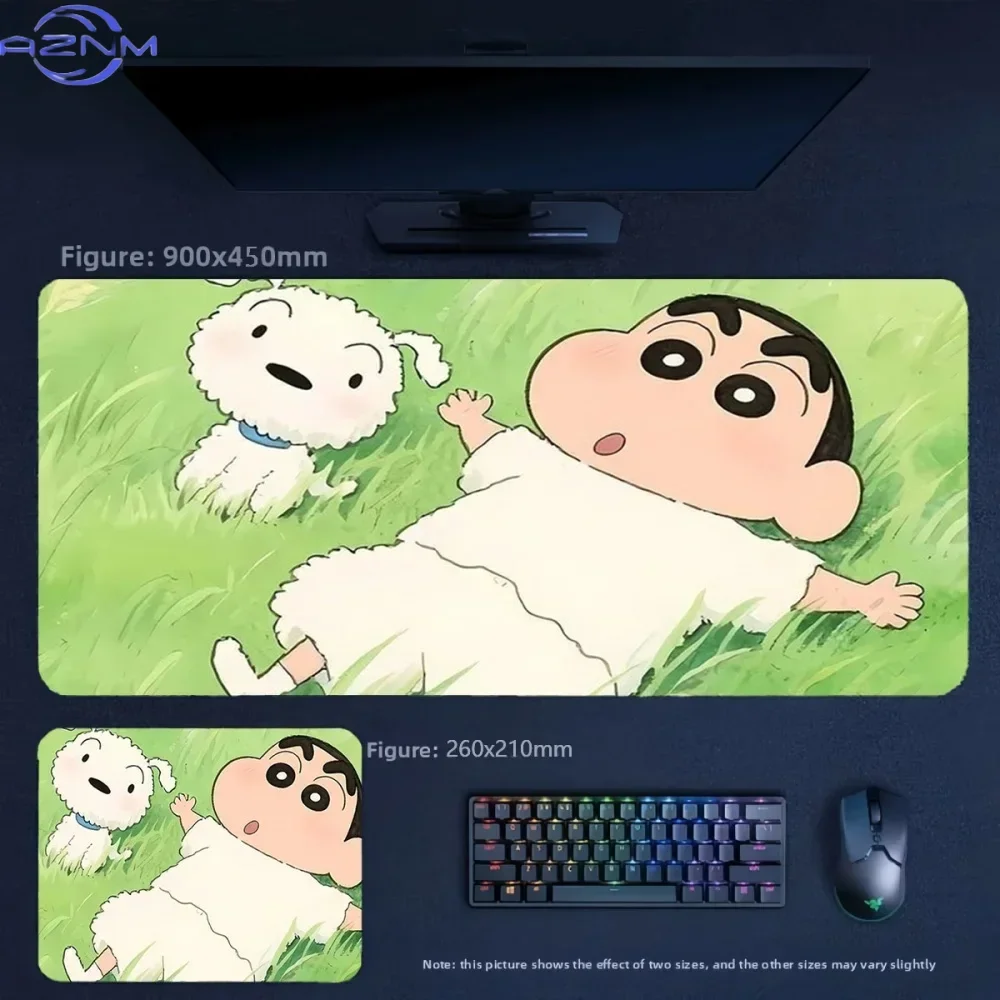 Office Fashion Animation High Value Large Size Table Mat Animation Crayon Shin-chan  Non-slip  Mouse Pad