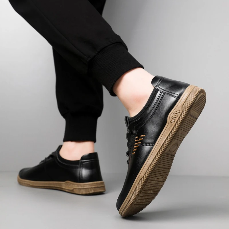 الكلاسيكية الرجال أحذية من الجلد شقة خفيفة تنفس المتسكعون الصيف في الهواء الطلق المشي القيادة حذاء كاجوال للرجال Zapatos Casuales Hombre #6