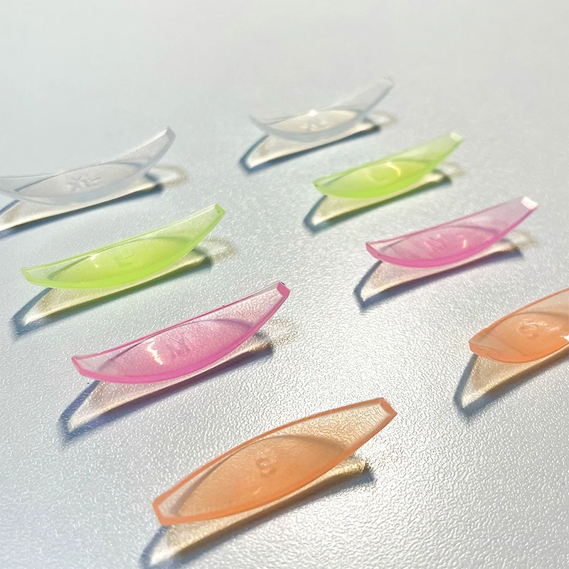 4 أزواج سيليكون رمش بيرم الوسادة رفع جلدة قضبان درع L مشوه رمش بكرة الشعر اكسسوارات قضيب أدوات ماكياج