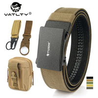 VATLTY Hard Tactical Belt Set Matte Automatic Buckle Military Tactical Belt Thick Nylon Adjustable Casual Belt Men's Straps