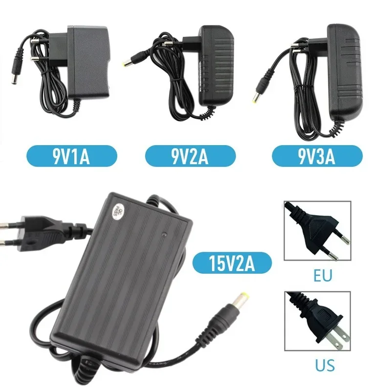 AC/DC 9V 15V Power Supply,Adapter Converter 220V TO 15V 9V 1A 2A 3A 4A 5A Hoverboard Charger,AC TO DC Switching Adapter EU US