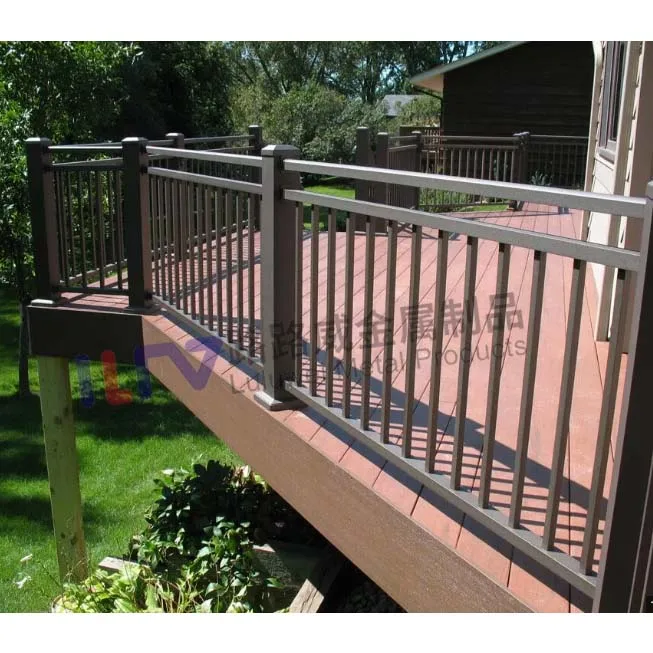 Maatwerk Buitenleuning Hek Gepoedercoate balkonbalustrades Metalen leuning