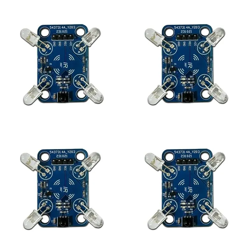 【STABLE QUALITY】4X Infrared Transmitter-Receiver 360° Infrared Signal Transmission Without Dead Angle Multi-Functional Convenien