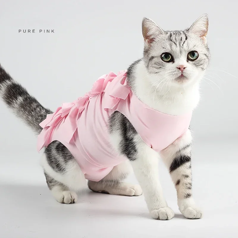 Anti-licking Sterilization Cat Clothes Recovery Suit After Surgery Breathable Physiological Puppy Anti-scratch Body Strap Vest