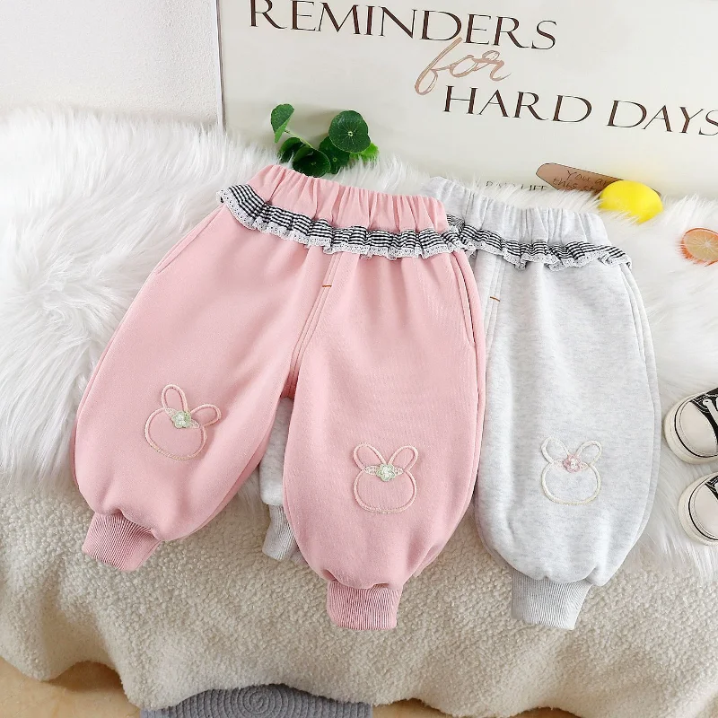 

New Autumn Winter Baby Boys Clothes Children Girls Casual Thicken Warm Pants Toddler Clothing Infant Trousers Kids Sportswear