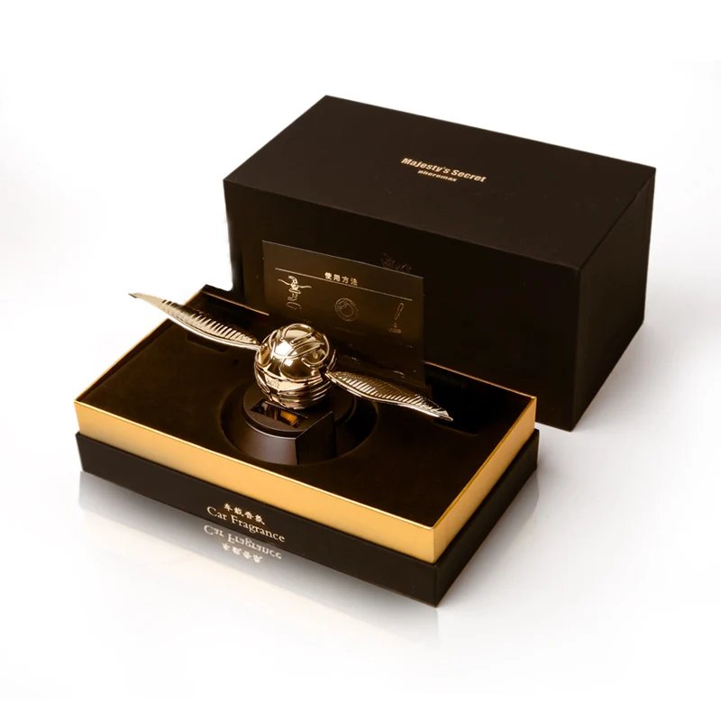 

Solar Angel Wing Gold Color Snitch Ball Car Dashboard Ornament Car Air Freshener Auto Accessories Toy Interior Decorations