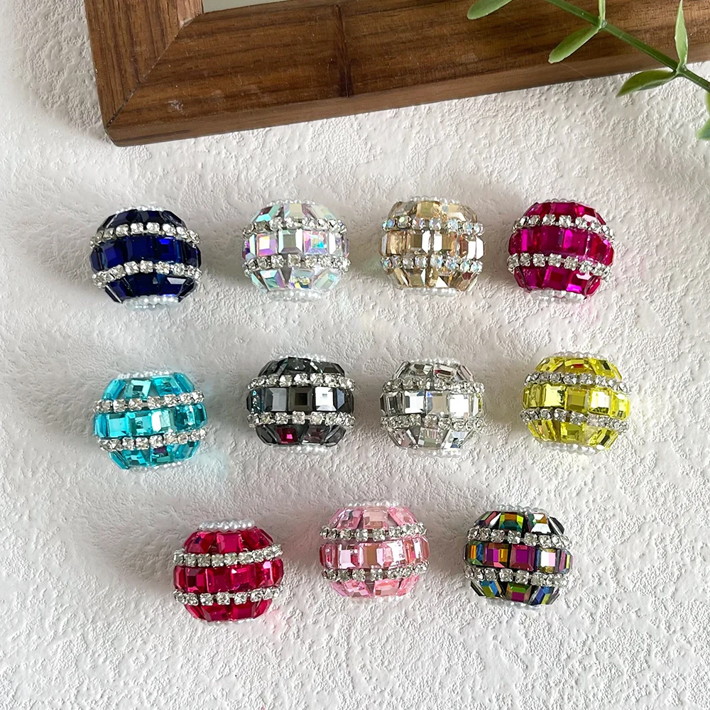 

Cordial Design 50Pcs 18*19MM Handmade/DIY/Exquisite Beads/DIY Beads/Rhinestone Look/Round Shape/Jewelry Accessories #20286