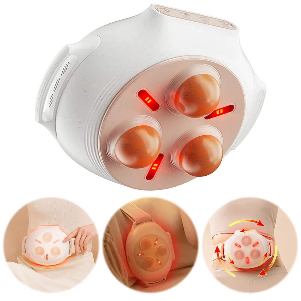 

Electric Abdominal Cellulite Massager Multi-Function Bian Stone Tummy Kneading Instrument Lymphatic Drainage Massager for Women