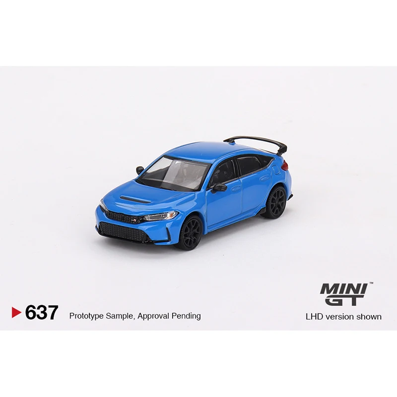 MINIGT 637 In Stock 1:64 FL5 Type R Boost Blue Pearl 2023 Diecast Diorama Car Model Toys