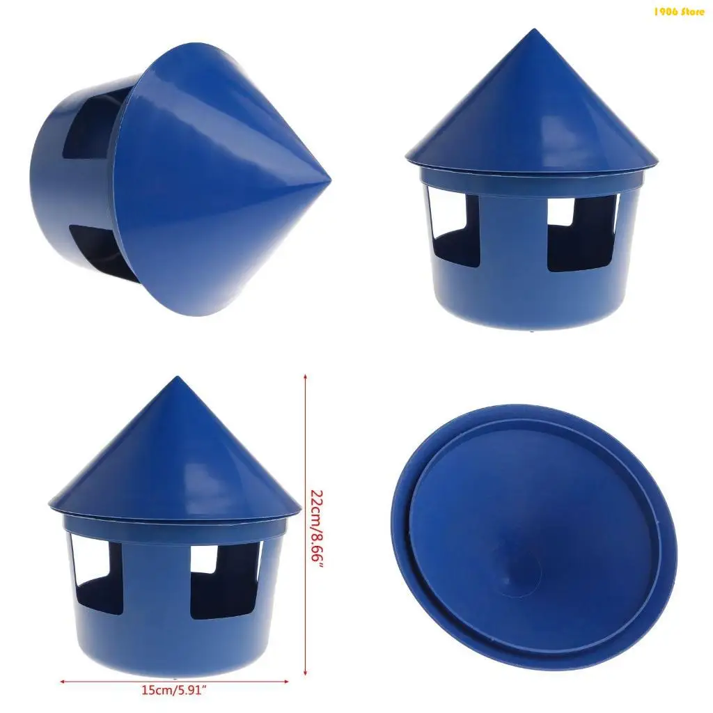 U1JB Automatic Chicken Feeders for Brooder Poultry Dispenser with Cover Sand for