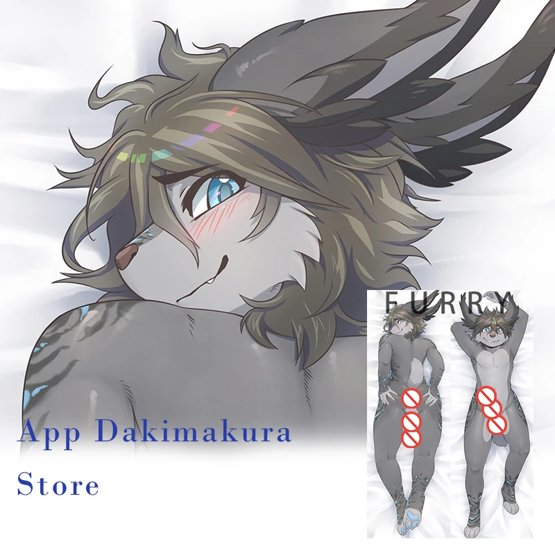 Dakimakura غطاء فوتا فروي الثدييات شون سنكلير أنيمي الوجهين طباعة المخدة الحياة حجم 2way وسادة للجسم