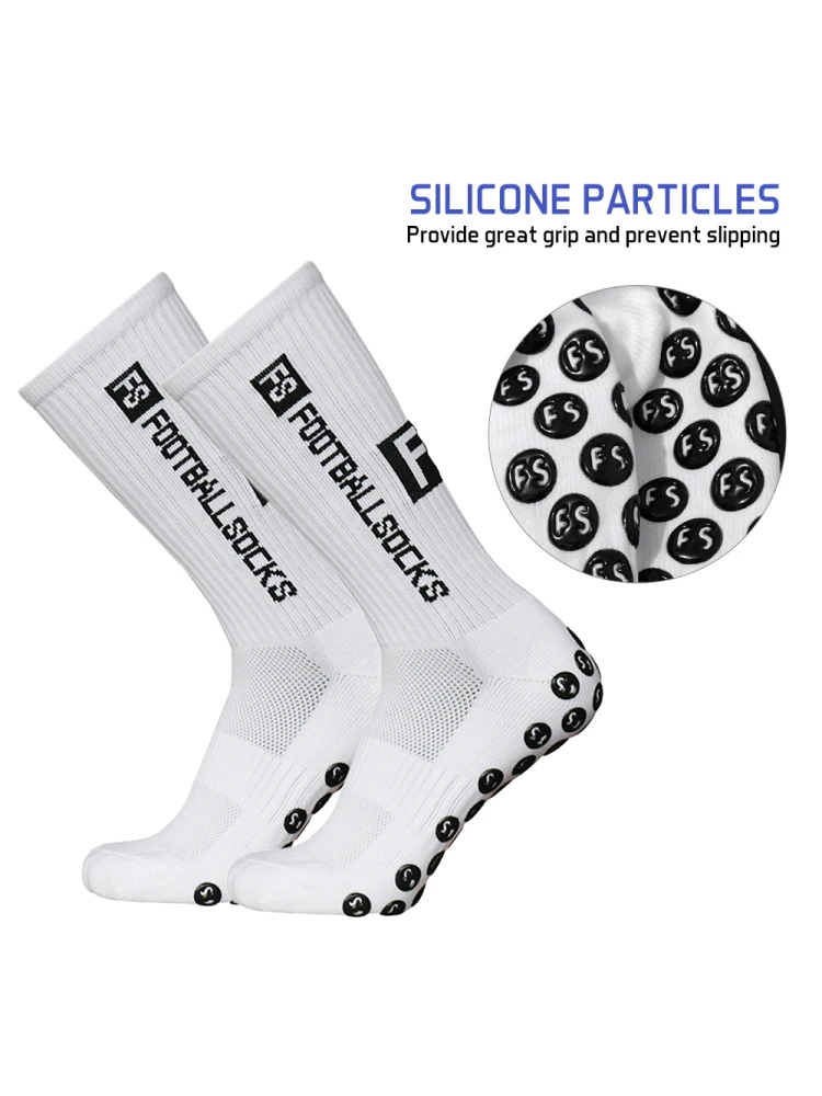 6pcs Outdoor Sports Running Socks Stretcy Socks Athletic Football Soccer Socks Anti-Slip Socks with Grips