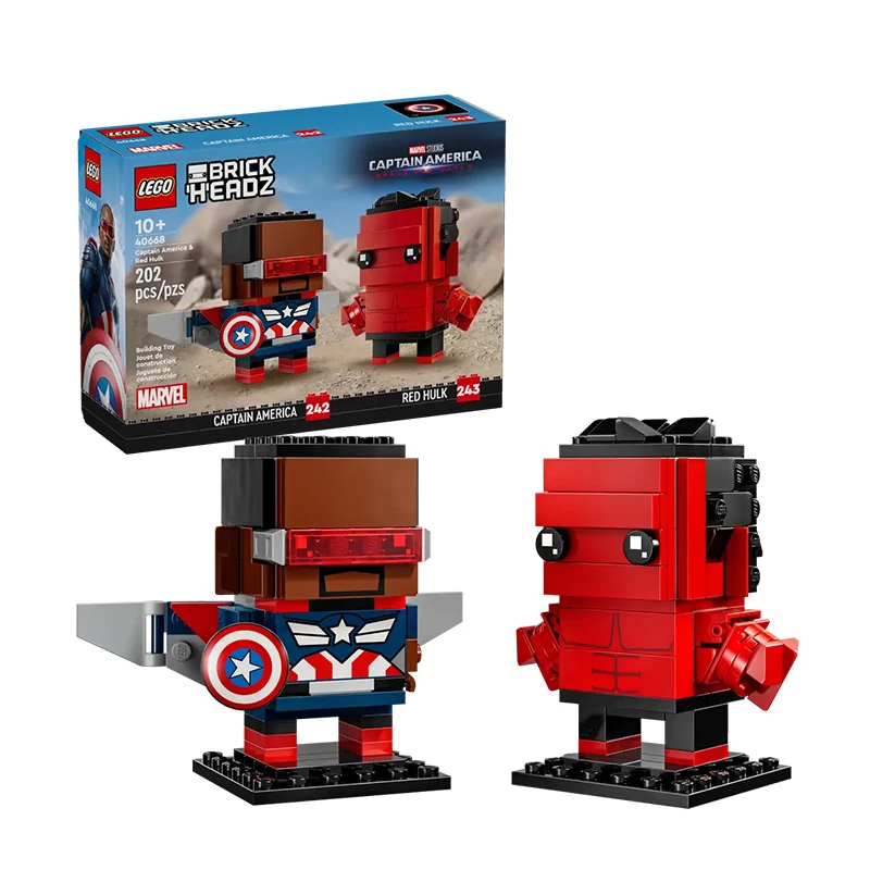 

LEGO Marvel Fangtouzi 40668 Captain America and Red Hulk Children's Building Block Toy Gift