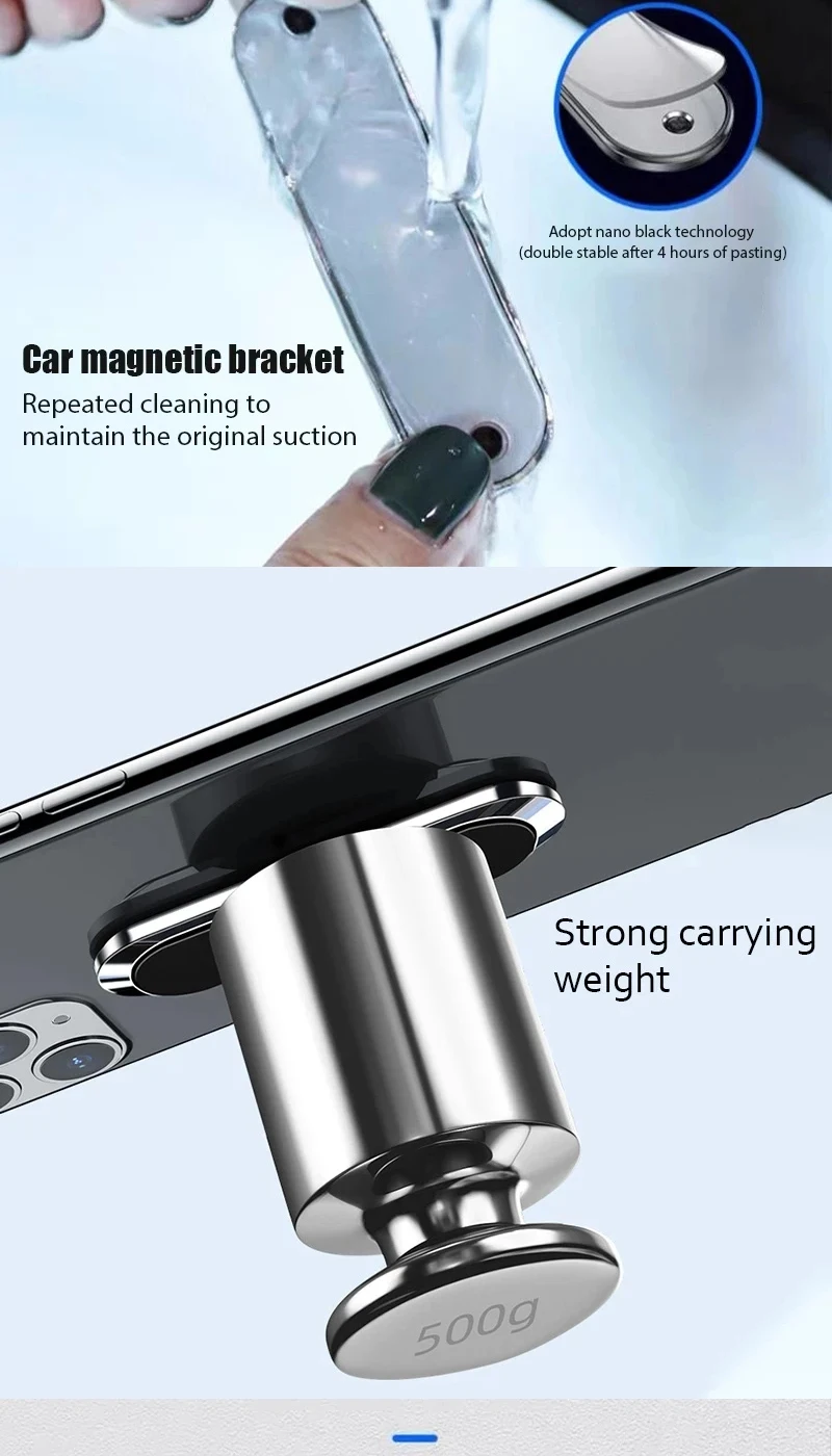 Magnetischer Handyhalter Ständer Magnetische Autohalterung für iPhone 12 Pro Max Samsung Xiaomi Huawei – Detail 5