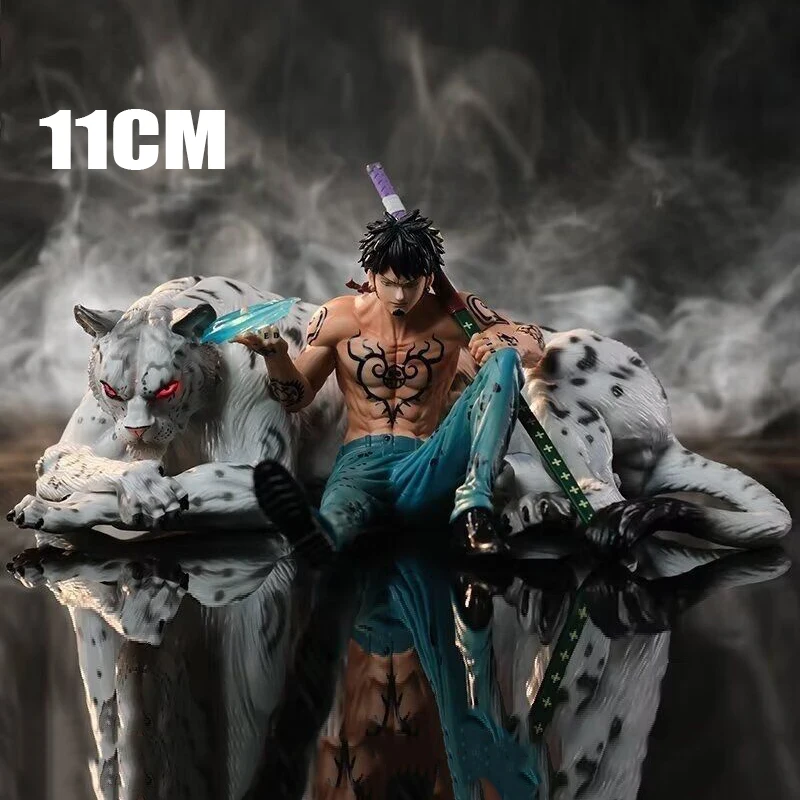 Anime One Piece Figures Law Snow Leopard Trafalgar D. Water Law Action Figures 11cm PVC Second Generation Model Toys Doll Gifts