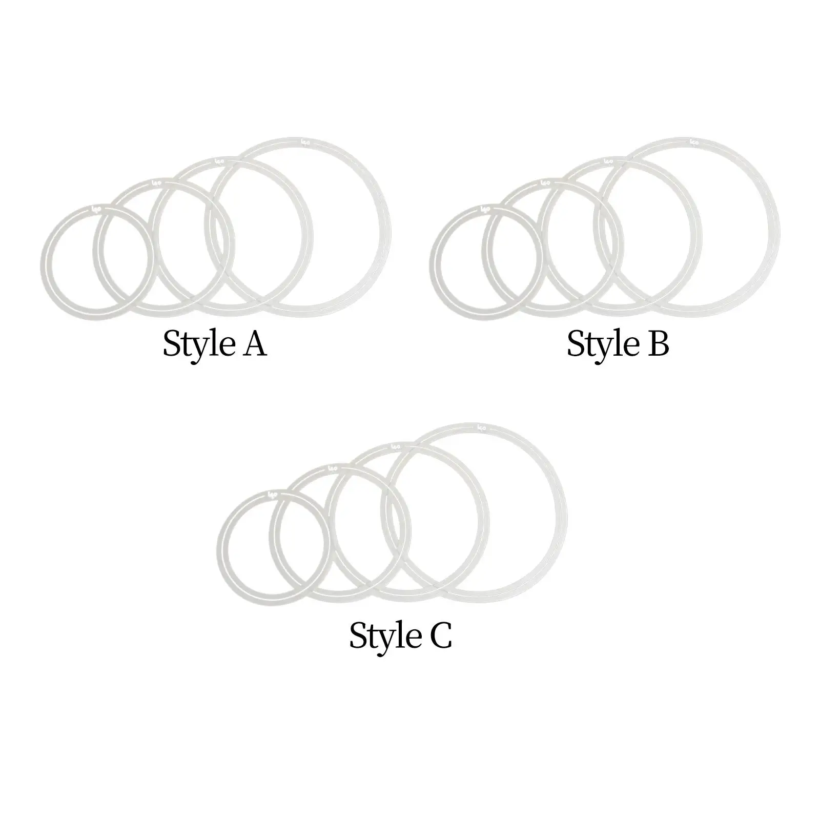 4x Damping Drum Damper Rings, Drum , Drum Percussion Accessories