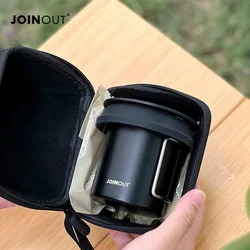 Outdoor Camping Coffee Brewing Set, portátil Silicone Filtro Cup Combinação, Car Campingping