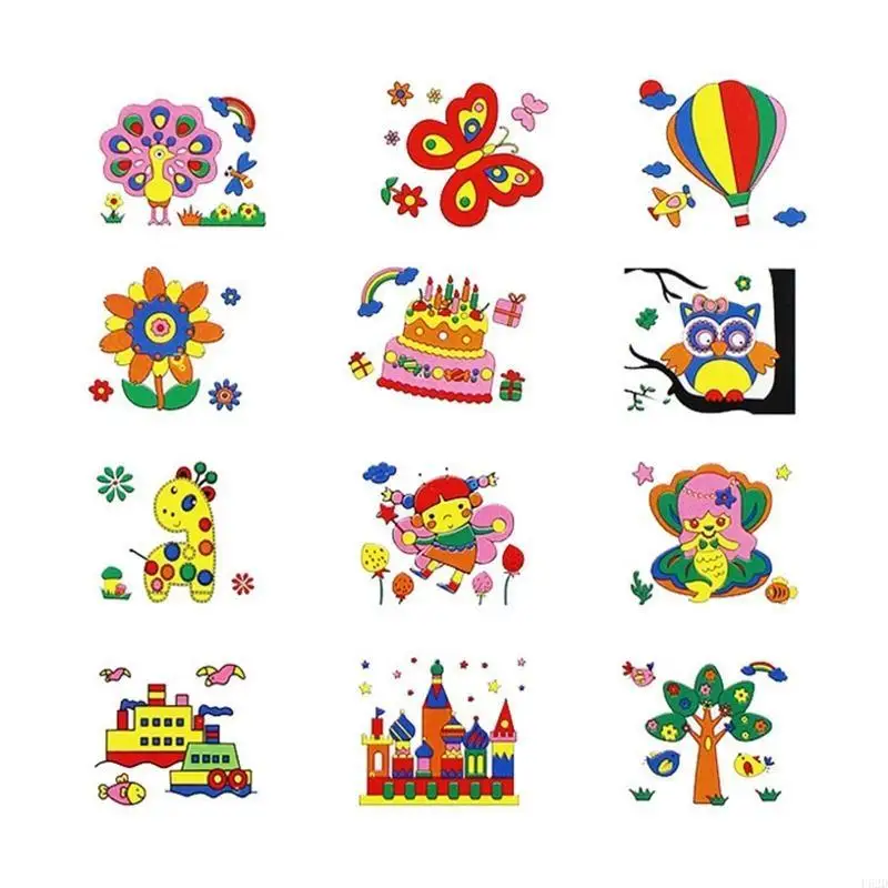 F62D PESTA POSTER ARTE BOLSS BAJAS DIY FIESTA PARA PARA NIÑOS Niños