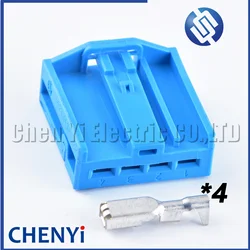 Blue 4 Pin female Automobile Speaker Car Audio Wire harness Plug 1719093-3C 9201129-02