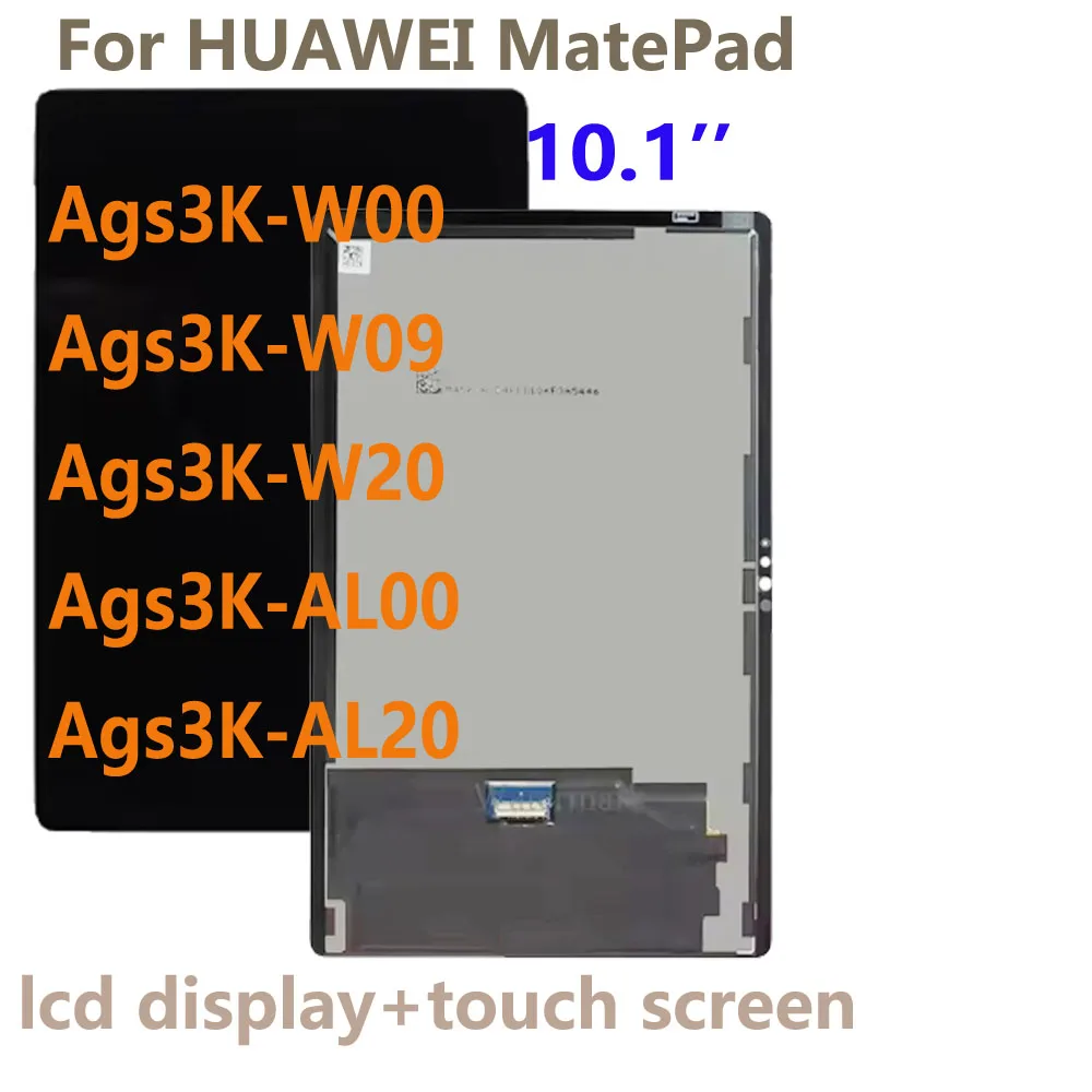 

Тестовый 10,1-дюймовый ЖК-дисплей для HUAWEI MatePad Ags3K Ags3K-W00/W09 Ags3K-W20 Ags3K-AL00 Ags3K-AL20, ЖК-дисплей для планшета, дигитайзер сенсорного экрана