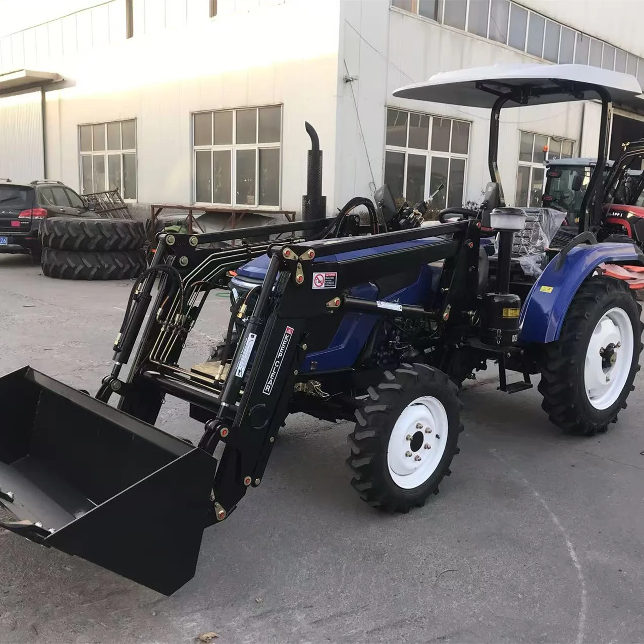 

Free Shipping Cheapest Diesel Tractor Mini Tractor With Front Loader 4x4 Loader for Sale