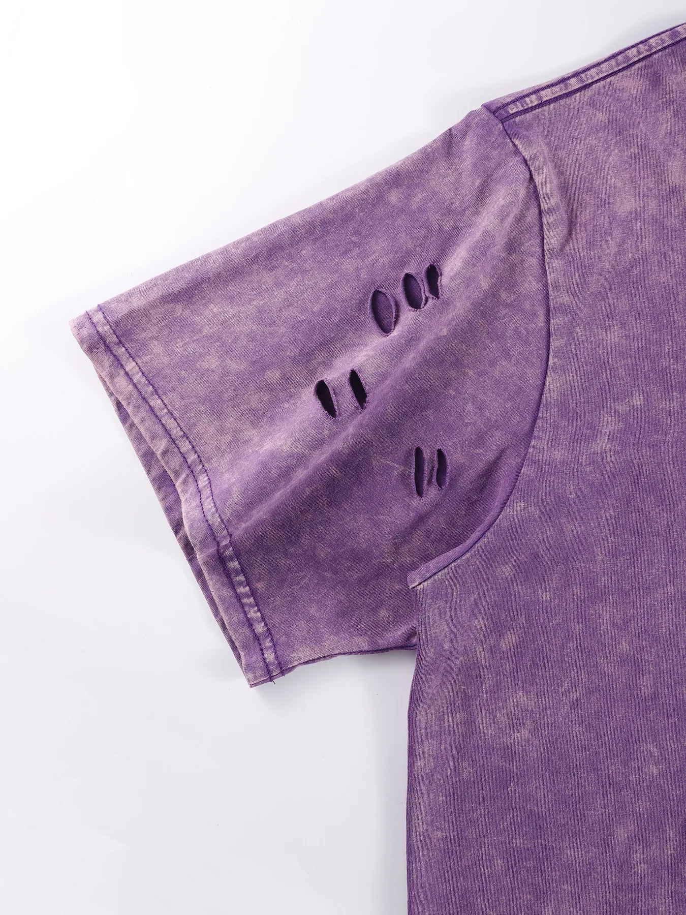 Tomate Variety Collection Chart Print Washed Holes T-Shirt Damen Atmungsaktives Baumwoll-T-Shirt Hip Hop Streetwear Damen Y2K Kleidung