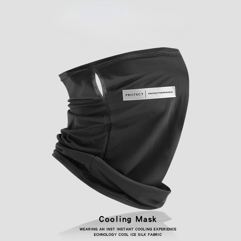 Summer Outdoor Ice Silk Face Cover Quick-drying Fishing Cycling Motorcycle Breathable Bandana Mask UV Protection Scarf