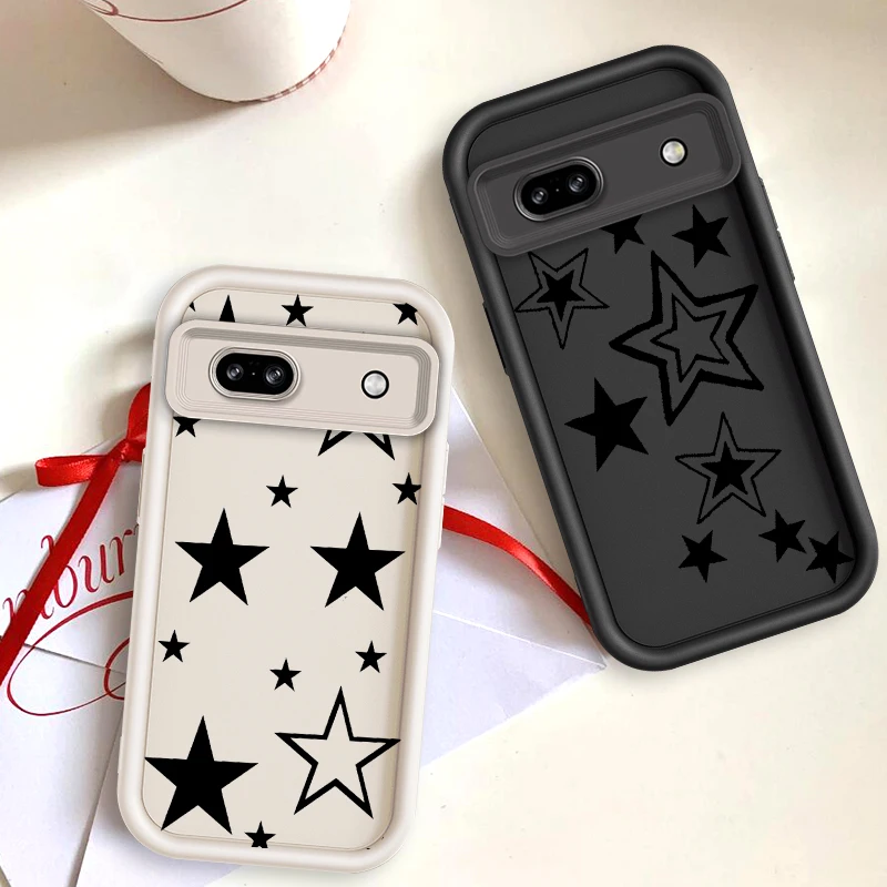 

Five Pointed Star Anime For Google Pixel 9 8A 8 7 7A Pro XL 5G Eye Ladder Phone Case Soft TPU Shockproof Cover TPU Phone Case