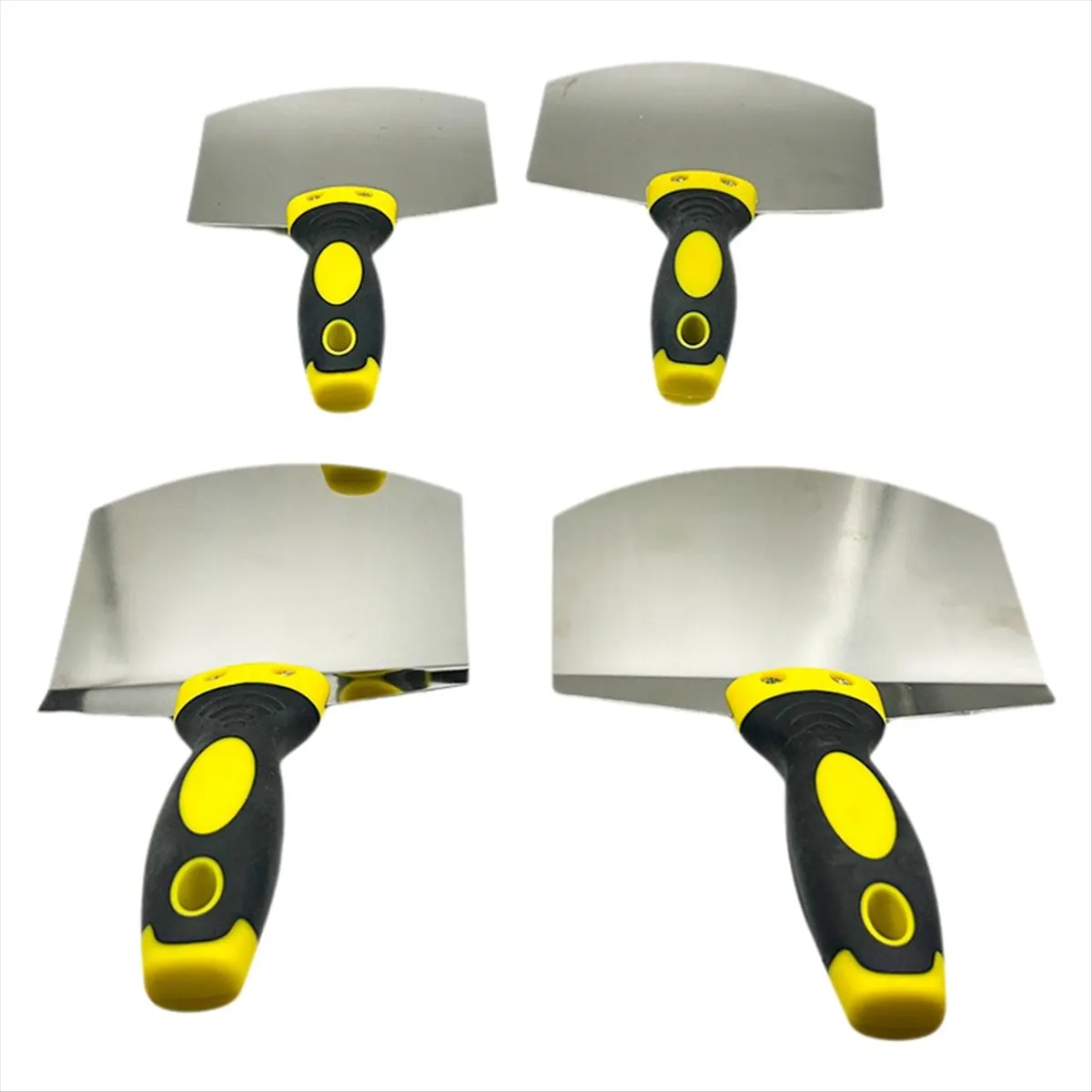【2109 Popular】Stainless Steel Curved Ash Shovel Fan-Shaped Scraping Trowel Shovel Ash Support Board Putty Knife Wall Shovel