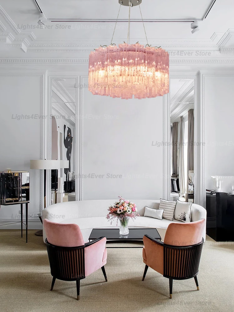 

LED 2026 New Modern Elegant Handmade Glass 1208 Chandelier Elegant Home-applicant Dimmable Lamp For Living Room Dining Room