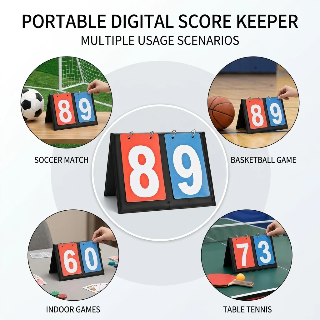 Referee Scoreboard Manual Flip - Badminton Score Counter review and price