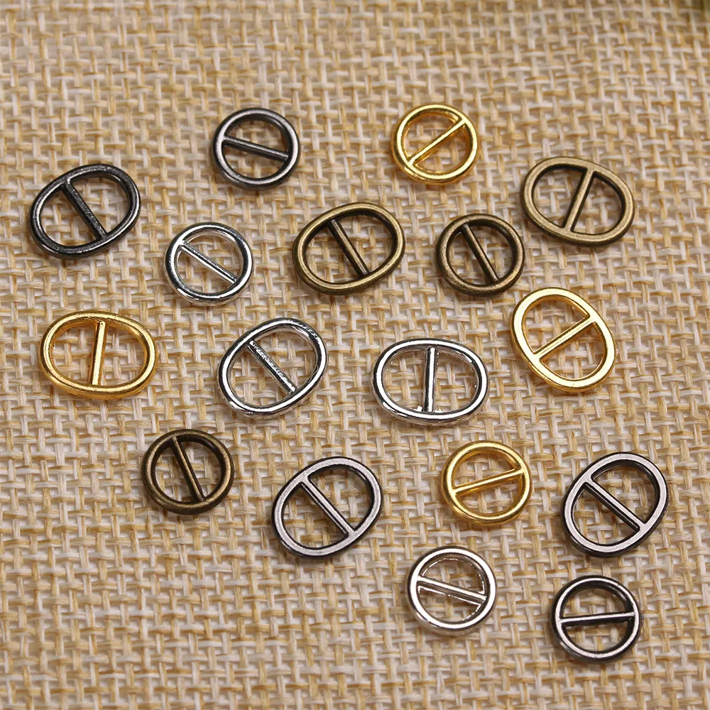 20pcs Newest Doll Bags Buckles Diy Doll Buttons 5mm/6mm Mini Ultra-small Tri-glide Belt Buckle Shoes Accessories