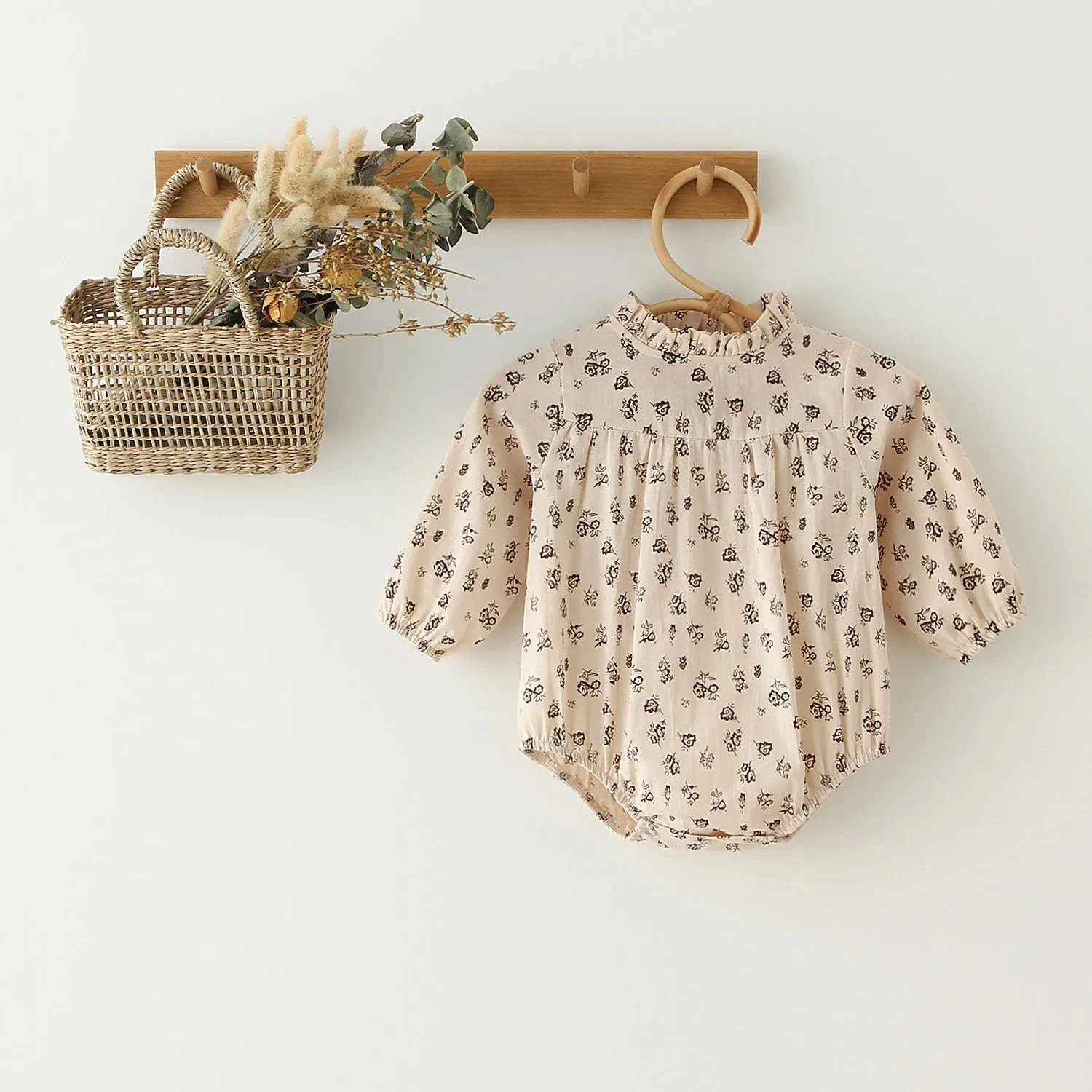 Baby Girl Rompers Long Sleeve Romper Jumpsuits Summer One-piece New Fashion 100% Organic Cotton Newborn Baby Girl Clothes 0-24M