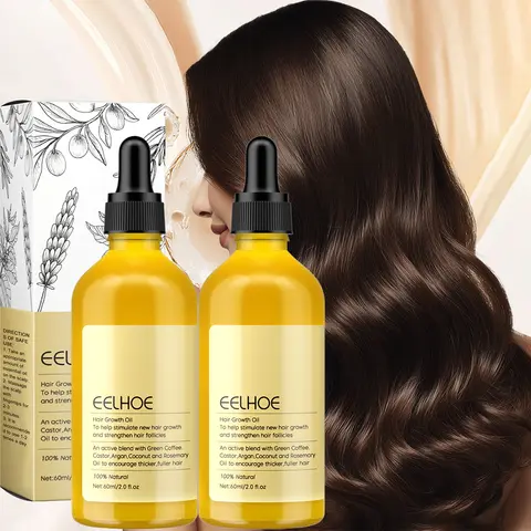 Huile essentielle de romarin Dense pour cheveux, 2 pièces, lavande végétalienne, cheveux légers, lisses et nourrissent les racines des cheveux longue durée, soins capillaires