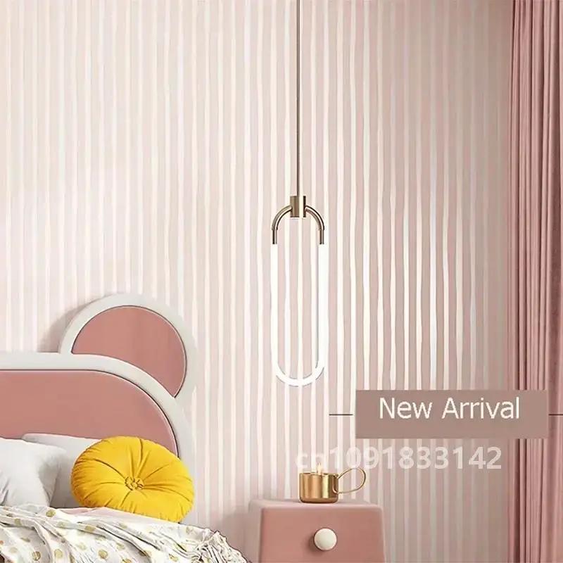 Modern Vertical Stripe Wallpaper Pink Blue Striped Living Room Decor TV Wallpapers 3d Elegant Home Decoration Wall Papers