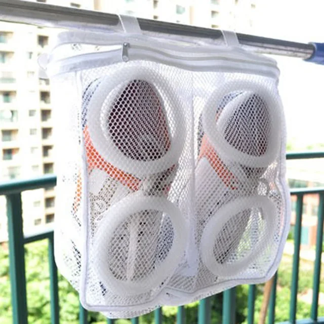 Pralka do butów Torba na buty Podróżne torby do przechowywania butów Przenośna siatkowa torba na pranie Antydeformacyjny organizer na ubrania ochronne