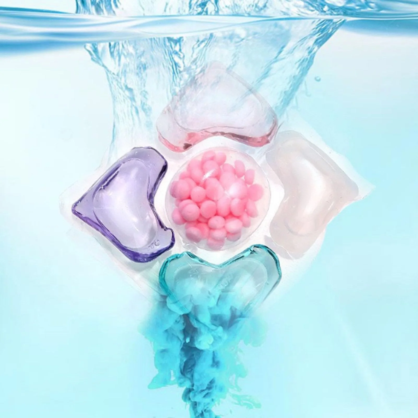 5-in-1 Multi Effect Laundry Beads Water Soluble Laundry Detergent Long Lasting Fragrance Retention Beads Household Cleaning Tool
