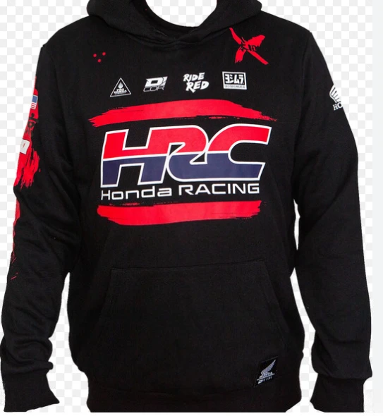 

Новая толстовка с логотипом Honda и гоночным принтом, осенне-зимняя уличная одежда унисекс, повседневная свободная версия, джемпер для мотоцикла