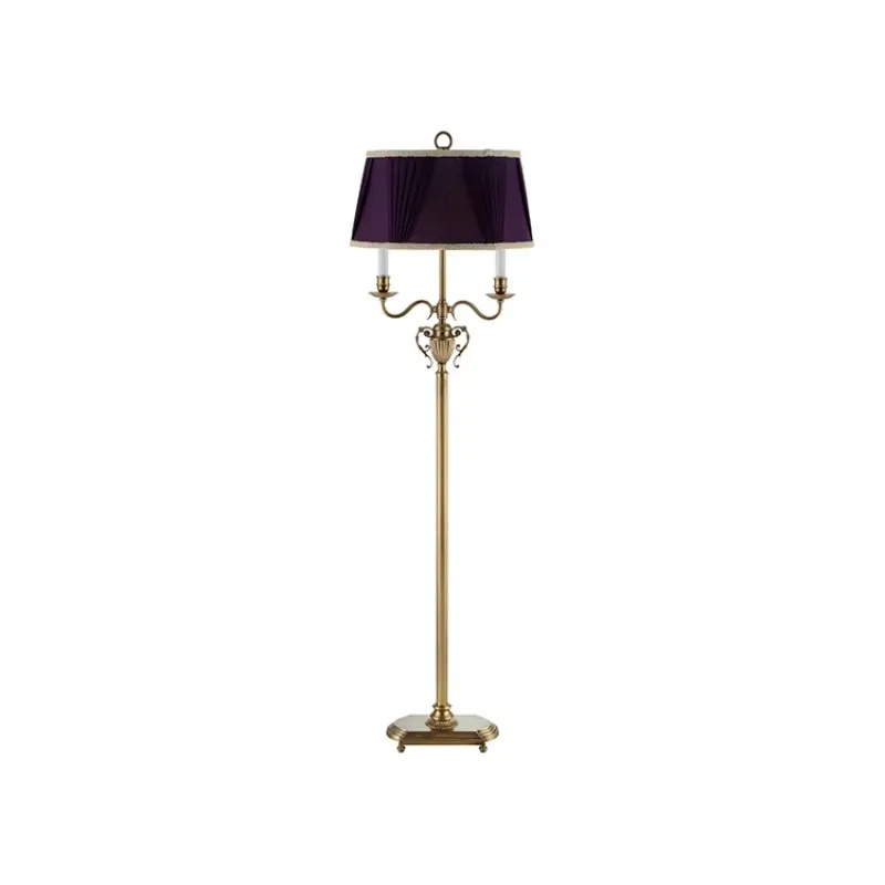 

Design retro luxury solid brass decoration living room bedroom LED floor lamp